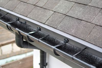 Close-up of Gutter Cover Installation